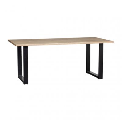 WOOOD Boomstam Eettafel 'Tablo' met U-poot, 180 x 90cm