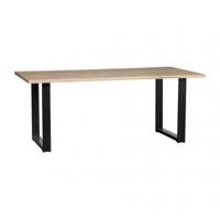 WOOOD Boomstam Eettafel 'Tablo' met U-poot, 180 x 90cm - thumbnail