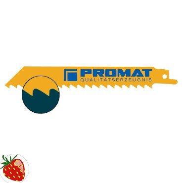 Promat/Tecwerk Reciprozaagblad | lengte 150 mm breedte 19 mm | tandverdeling TPI 4 6,35 mm | gefreesd, getordeerd | 5 stuks / kaart - 4000814706 Promat/Tecwerk Reciprozaagblad | lengte 150 mm breedte 19 mm | tandverdeling TPI 4 6,35 mm | gefreesd, getordeerd | 5 stuks / kaart - 4000814706