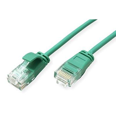 ROLINE UTP Data Center Patchkabel Cat.6A (Class EA), LSOH, extra dun, groen, 0,3 m