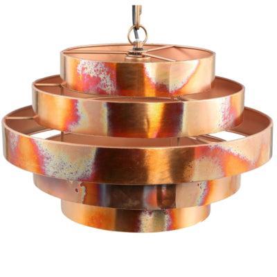 PTMD hanglamp zanth koperkleurig 42 cm | 2 stuks