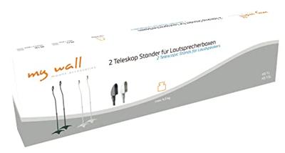 My Wall HS1SL Luidsprekerstaander Vast Afstand vloer-plafond (max.): 1100 mm Zwart 1 paar