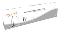 My Wall HS1SL Luidsprekerstaander Vast Afstand vloer-plafond (max.): 1100 mm Zwart 1 paar - thumbnail