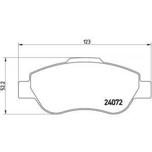 Remblokken set P23097