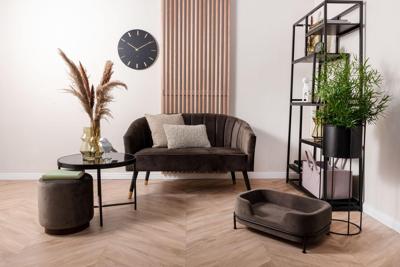 Bloemenvaas Blush groot 30x 13 cm - mosgroen