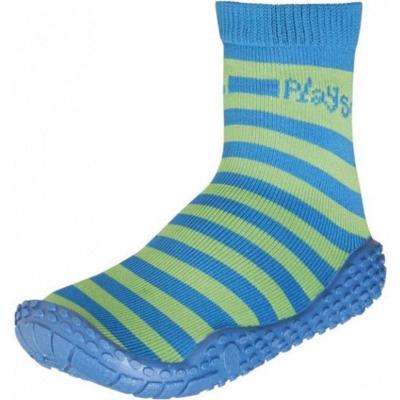 Playshoes zwemsokken Streep Blauw Groen-24-25