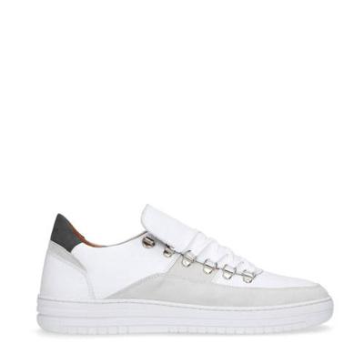 Manfield nubuck sneakers wit