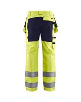 Blåkläder Werkbroek met stretch High-Vis 15521811 | High-Vis Geel/Marineblauw | Maat 44 - 7330509546093 - thumbnail