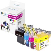 G&G Inktcartridge Compatibel Zwart, Cyaan, Magenta, Geel NP-B-03219XLBKCMY-B GP-B3219XLBKCMY-4P - thumbnail