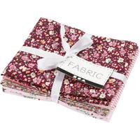 Creativ Company Patchwork stof roze 45x55cm, 4st. - thumbnail