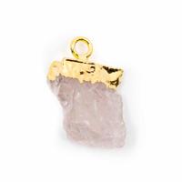 Geboortesteen Hanger Oktober Rozenkwarts (10 mm) - thumbnail