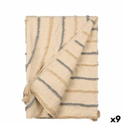 Sprei Gift Decor Grijs 220 x 150 cm Strepen (9 Stuks)