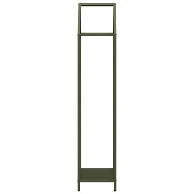 VidaXL Brandhoutrek 40x25x120 cm koudgewalst staal olijfgroen