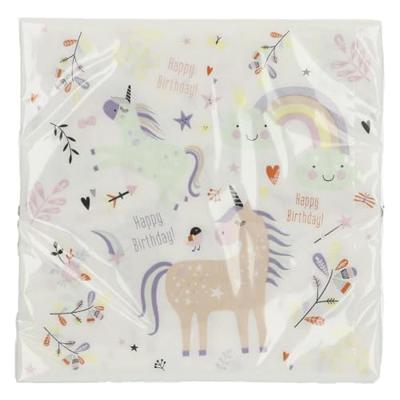 Folat BV Servetten unicorns & rainbows, 20st.