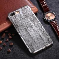 iPhone 7 Plus & 8 Plus Krokodil structuur Kunststof back cover Hoesje (zilverkleurig) - thumbnail