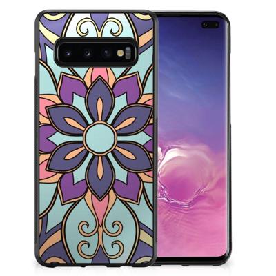 Samsung Galaxy S10+ Skin Case Purple Flower Samsung Galaxy S10+ Skin Case Purple Flower