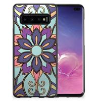 Samsung Galaxy S10+ Skin Case Purple Flower - thumbnail