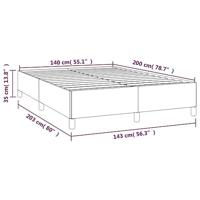 Bedframe kunstleer cappuccinokleurig 140x200 cm - thumbnail