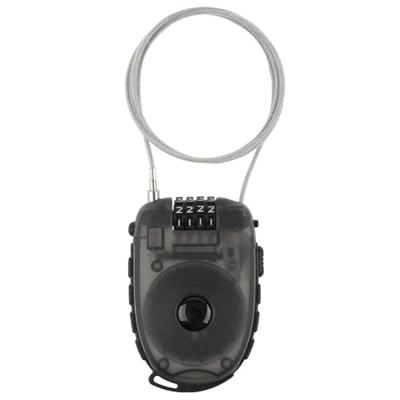 M-Wave Kabelslot met oprolbare staalkabel lock 'n roll - 90 cm x 2,4 mm (op kaart)