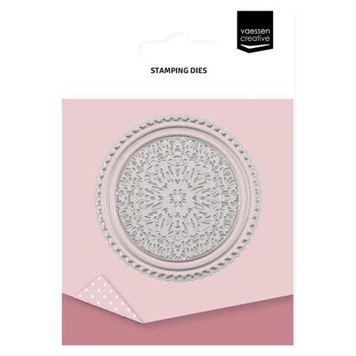 Vaessen Creative • stamp die papieren zegel rond ø5,4cm 3st.