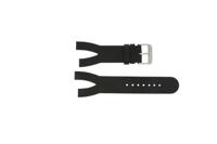 Horlogeband Davis BB1400 / BB1402 Leder Zwart 10mm - thumbnail