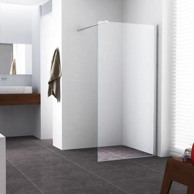 Wiesbaden Graffic Inloopdouche 100x200cm - Helder Nano Veiligheidsglas Chroom