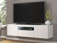 Tv-meubel AUREO 3 deuren 150 cm wit - thumbnail