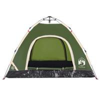 Tent 3-persoons snelontgrendeling groen - thumbnail