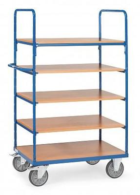 Fetra Hauptartikel 8343 Etagewagen Universeel Staal Poedercoating Laadvermogen (max.): 500 kg Stralend blauw (RAL 5007)