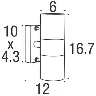 Buitenlamp koper up & down 'Tin' Nordlux gevelverlichting IP54 Buitenlamp koper up & down 'Tin' Nordlux gevelverlichting IP54