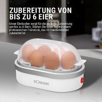 Bomann EK 5022 CB 6 eieren 400 W Zilver, Transparant, Wit - thumbnail