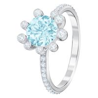 Swarovski 5479929 Ring Olive zilverkleurig-aqua Maat 55 - thumbnail