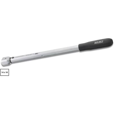 HAZET Momentsleutel 6392-200 - Draaimomentbereik min-max: 50 - 200 Nm - Nauwkeurigheid: 2% - 14 x 18 mm insteekvierkant hol - Lengte: 401 mm