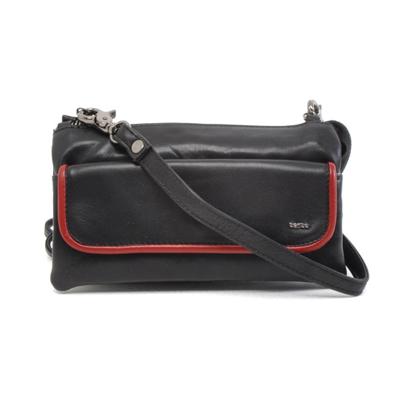 Berba Schoudertasje Soft Zwart-Rood