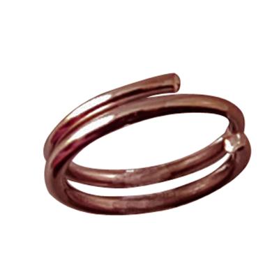 Darice • messing dubbele ring 6mm 50pcs antique copper