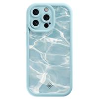 iPhone 15 Pro Max blauwe case - Aqua wave - thumbnail