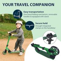 Hudora scooter step up 145 junior groen - thumbnail