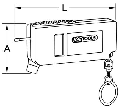 KS Tools 100.4060 Digitale bandenspanning- en bandenprofieldieptemeter - thumbnail
