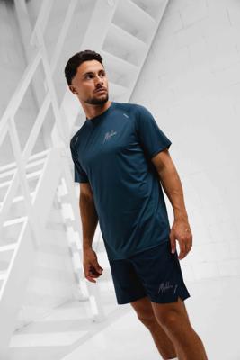 Malelions Padel Hexagon T-Shirt Heren Donkerblauw - Maat S - Kleur: Donkerblauw | Soccerfanshop