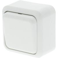 Q-LINK Polarwitte Wisselschakelaar - Opbouw - 1-voudig - thumbnail