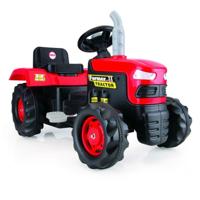 Dolu Traptractor met Claxon Rood/zwart - thumbnail