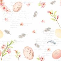 Duni servetten eggs and feathers 33x33 cm 20 stuks - thumbnail
