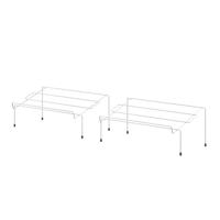 Metaltex Cipok Schoenenrek 42x24x17 cm 2 Stuks Wit - thumbnail