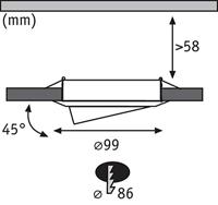 Paulmann 98773 Premium Line Inbouwring Halogeen GU5.3 50 W Wit - thumbnail
