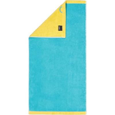 Cawö Cawo Lifestyle Splash Doubleface 7071 Handdoek 50x100 türkis/apricot