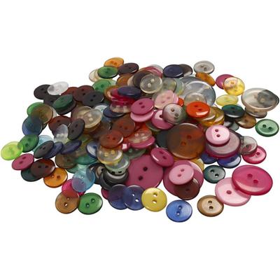 Creativ Company Knopen, d 12+18+20 mm, diverse kleuren, 800 stuk/ 1 doos - thumbnail