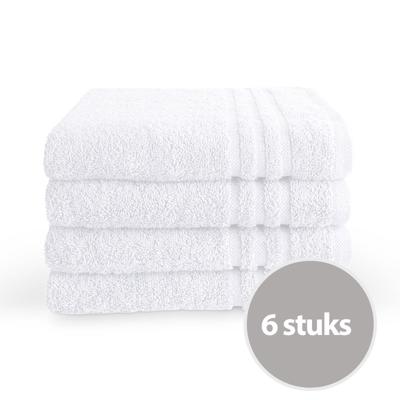 Byrklund Handdoek 50x100 cm 500gram Wit - 6 stuks