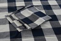 Placemat en servetten DKD Home Decor 150 x 150 x 0,5 cm Blauw Wit - thumbnail