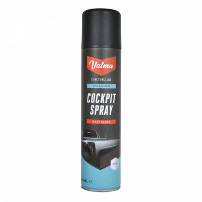 Valma cockpitspray - matglans - reinigt, verzorgt en brengt glans terug - antistatisch - eenvoudig in gebruik - voor kunststof en leer - 400ml
