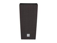 Prosperplast Plantenbak (29 x 29 x 55 cm, Kastanjebruin) - thumbnail